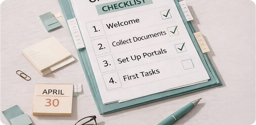 Client onboarding checklist template for Canadian bookkeeping firms