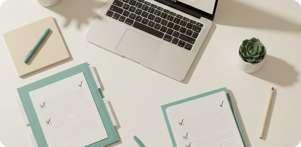 Clean client document portal with organized folders and secure uploads